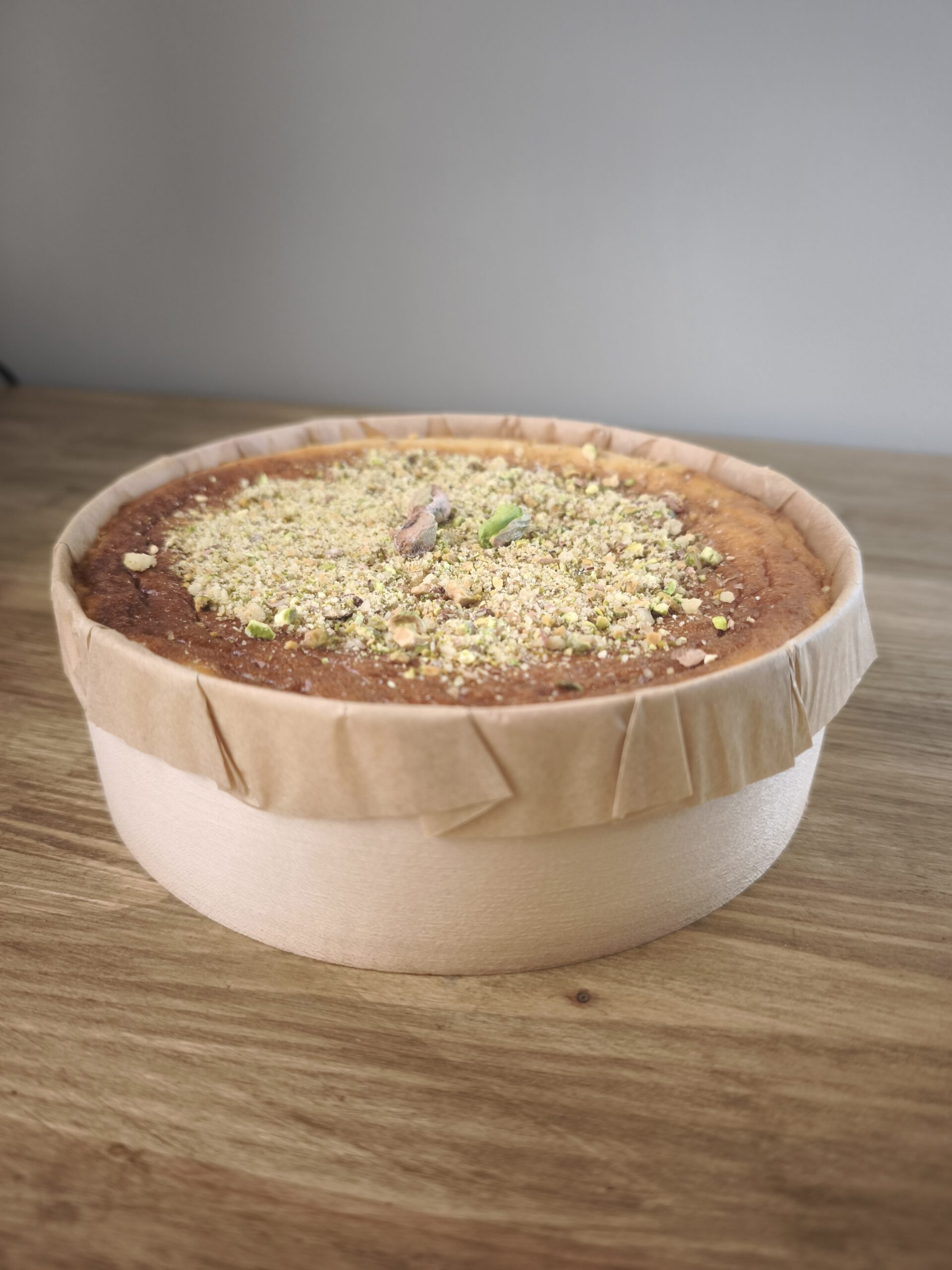🌰 Tarta de queso, chocolate blanco y pistacho